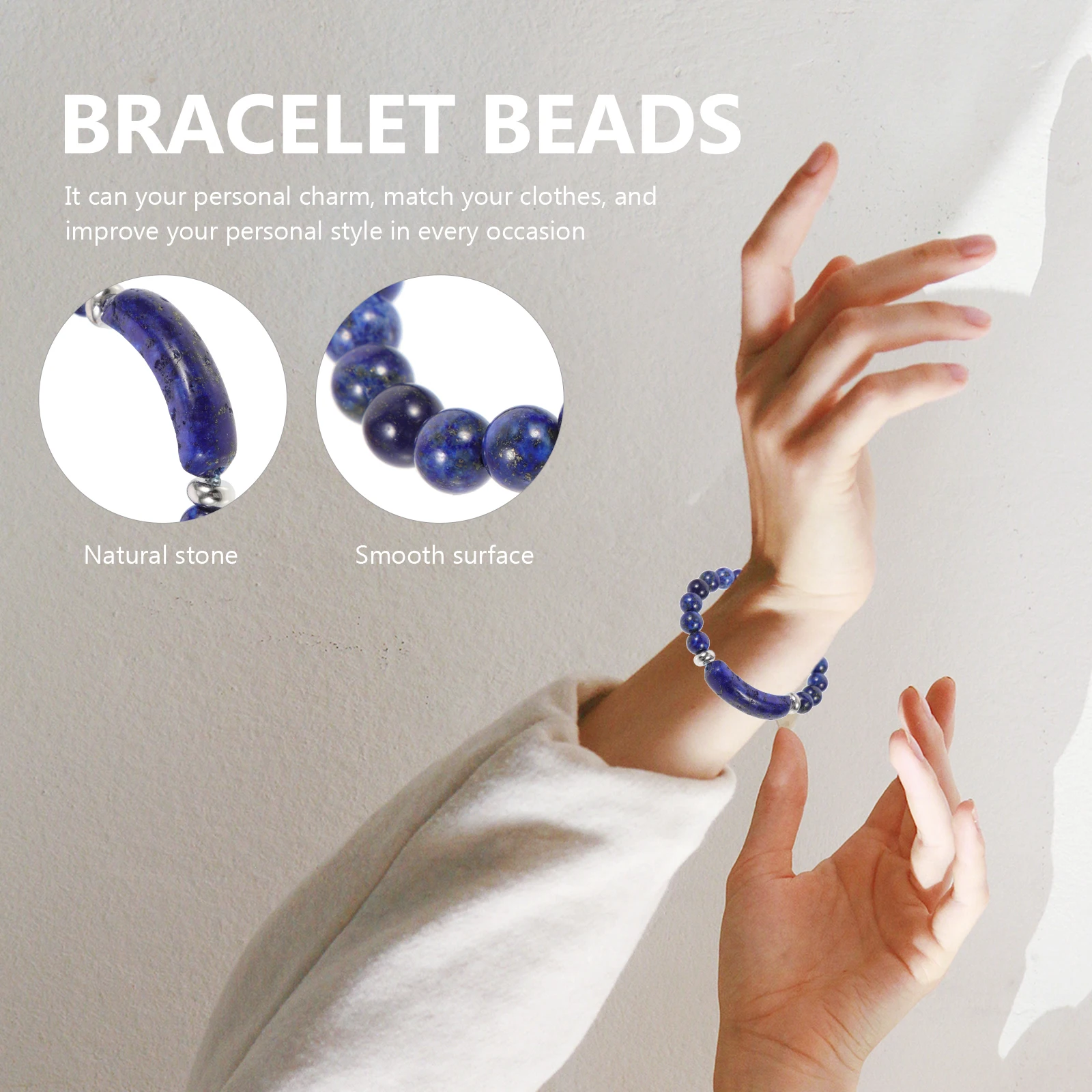 

Natural Stone Bracelet Girl Wrist Decor Bracelets Beads Simple for Women Necklace