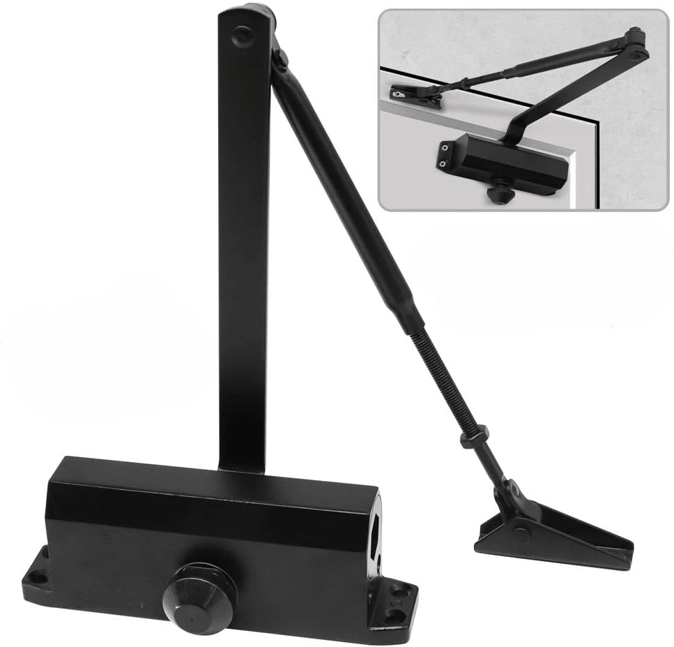 

Hydraulic Buffer Automatic Door Closer 45KG to 65KG Adjustable Speed Door Closing Equipment Metal Spring Buffer Door Hardware