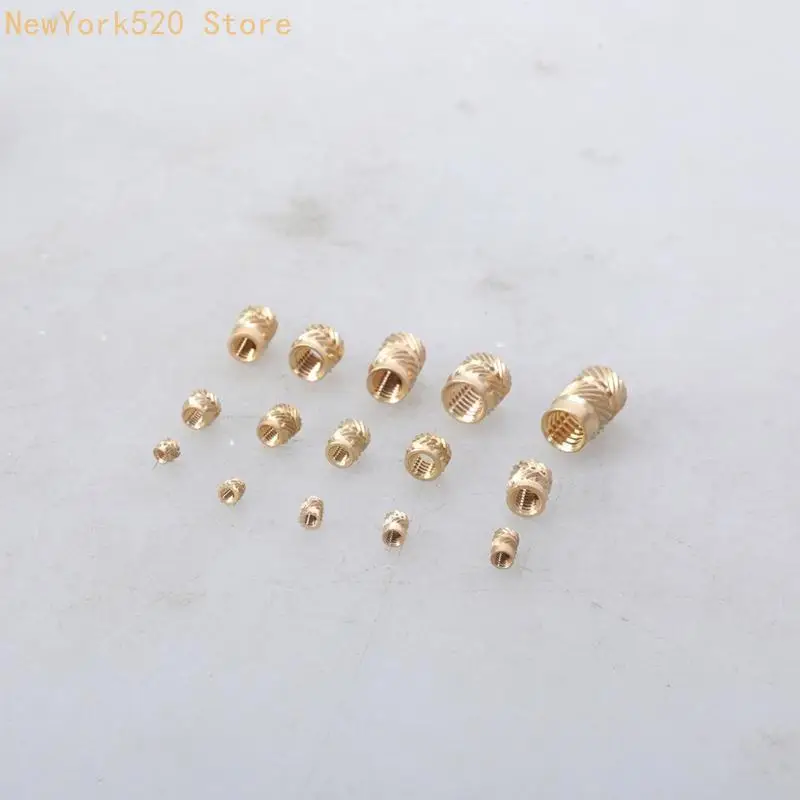 335/360Pieces Set of Brass Threaded Inserts M2toM6 Designs for Multipurpose Use in Plastic Components and Devices N84C