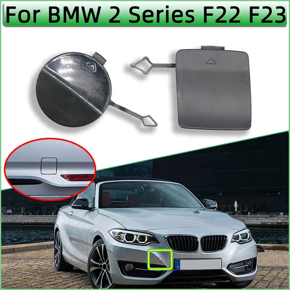 For BMW 2 Series F22 F23 2013 2014 2015 2016 2017 2018 2019 Front Rear Bumper Tow Hook Cap Trailer Cover 51117391808 51127391807