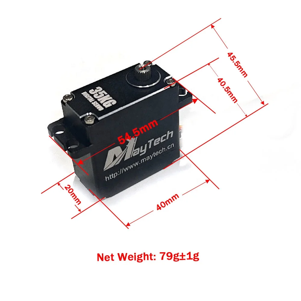 AeroPartsMaytech Digital Metal Gear Servo 25KG to 60KG Range for Arduino Traxxas Trx4 SCX10 1/8 1/10 1/12 RC Cars for Dr-ones Ac