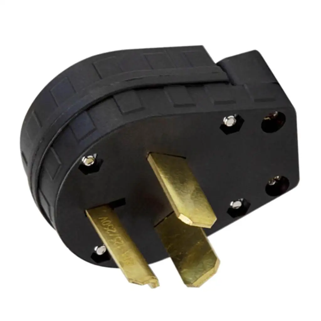 NEMA-conector macho elétrico, adaptador de aterramento, L10-30P, 30A, 250V