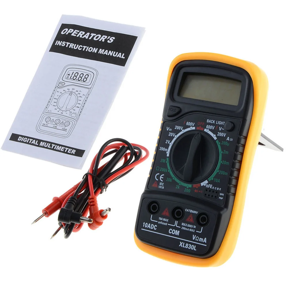 Imagem -06 - Multímetro Elétrico Digital Portátil Luz de Fundo Amperímetro Voltímetro Ohm Tester Handheld Lcd ac dc Mastech