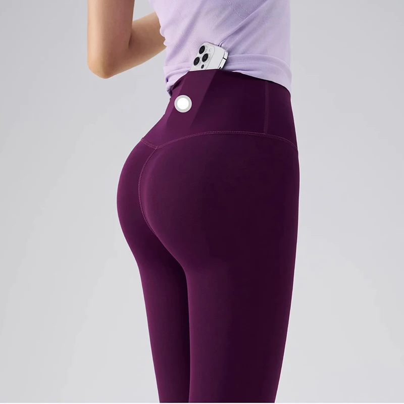 

Women's High Waist Peach Yoga Fitness Pants Stretchy Comfortable Autumn Tight Skinfit Enhance Bust And Shape Leggings Pants