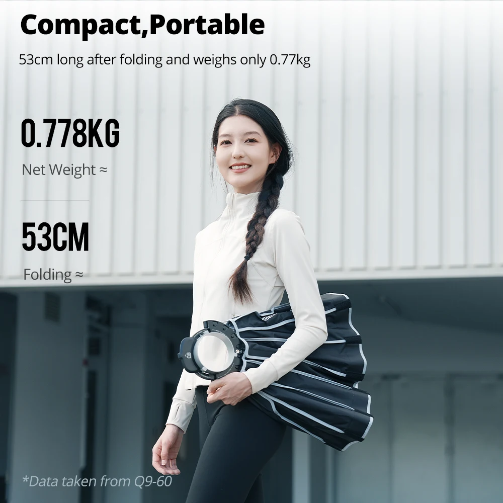 AMBITFUL Q9 60/90/120cm Bowens Mount Softbox For LED Flashlight