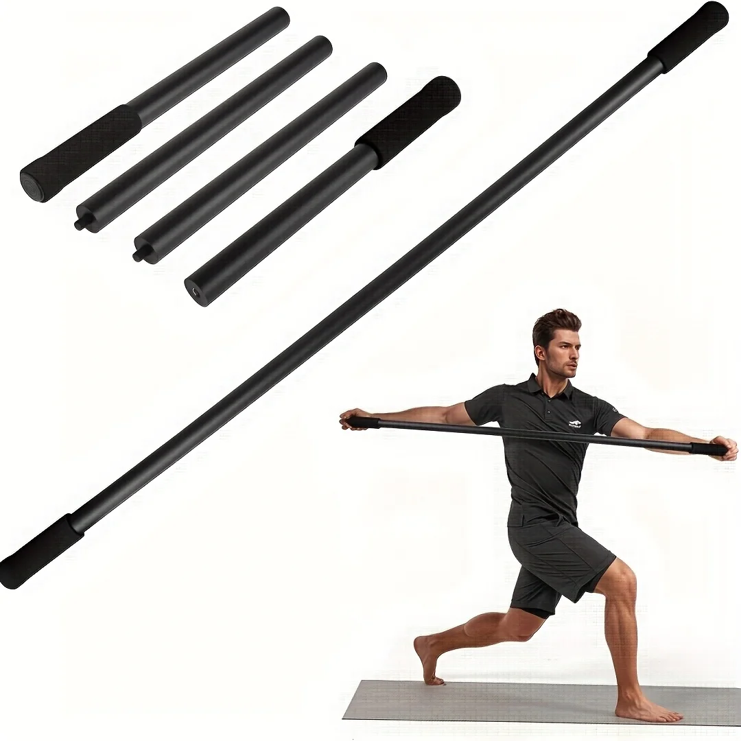 Barra de Yoga Desmontable con Longitud Ajustable, Barra de Corrección de Postura para Pilates, Barra de Estiramiento Portátil para Entrenamiento de Yoga y Pilates