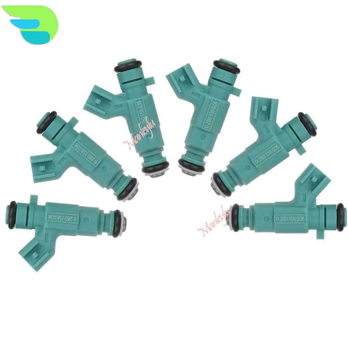 

0280156036 6Pcs Fuel Injectors for Chrysler 2001-2003 Concorde Sebring 2.7L V6