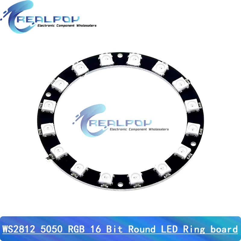 WS2812B LED Pixel Individually Addressable Ring 8/12/16/32 Bits Leds WS2812 Built-in IC Full Color Circle Led Modules Light DC5V image 4