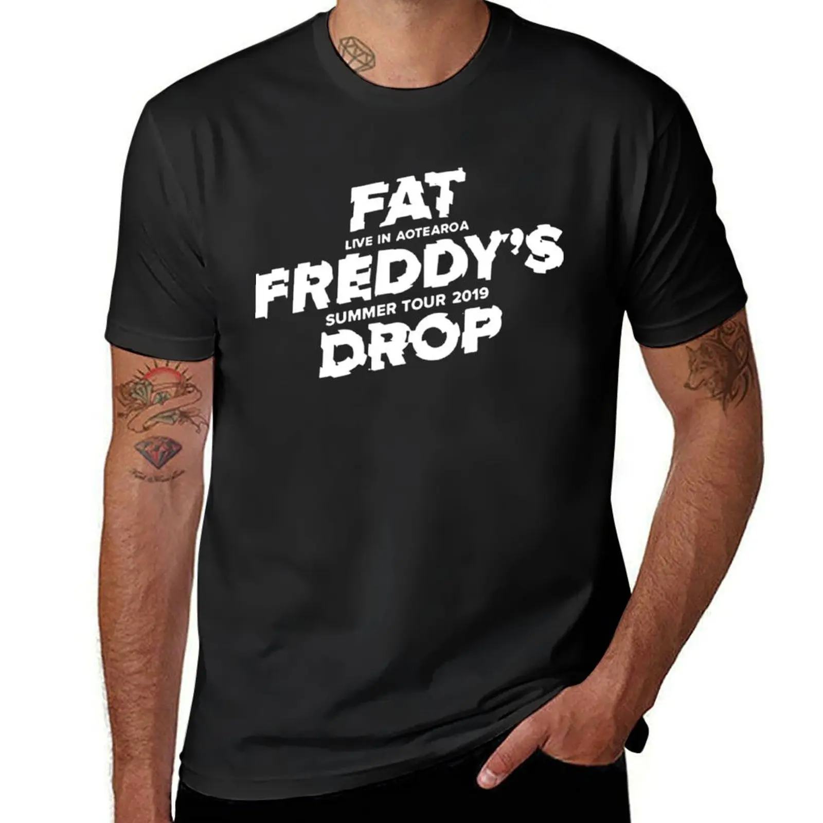 

Fat Freddy&x27;s Drop Aotearoa Summer Tour 2019 Essential . T-Shirt boys animal print quick-drying plain white t shirts men