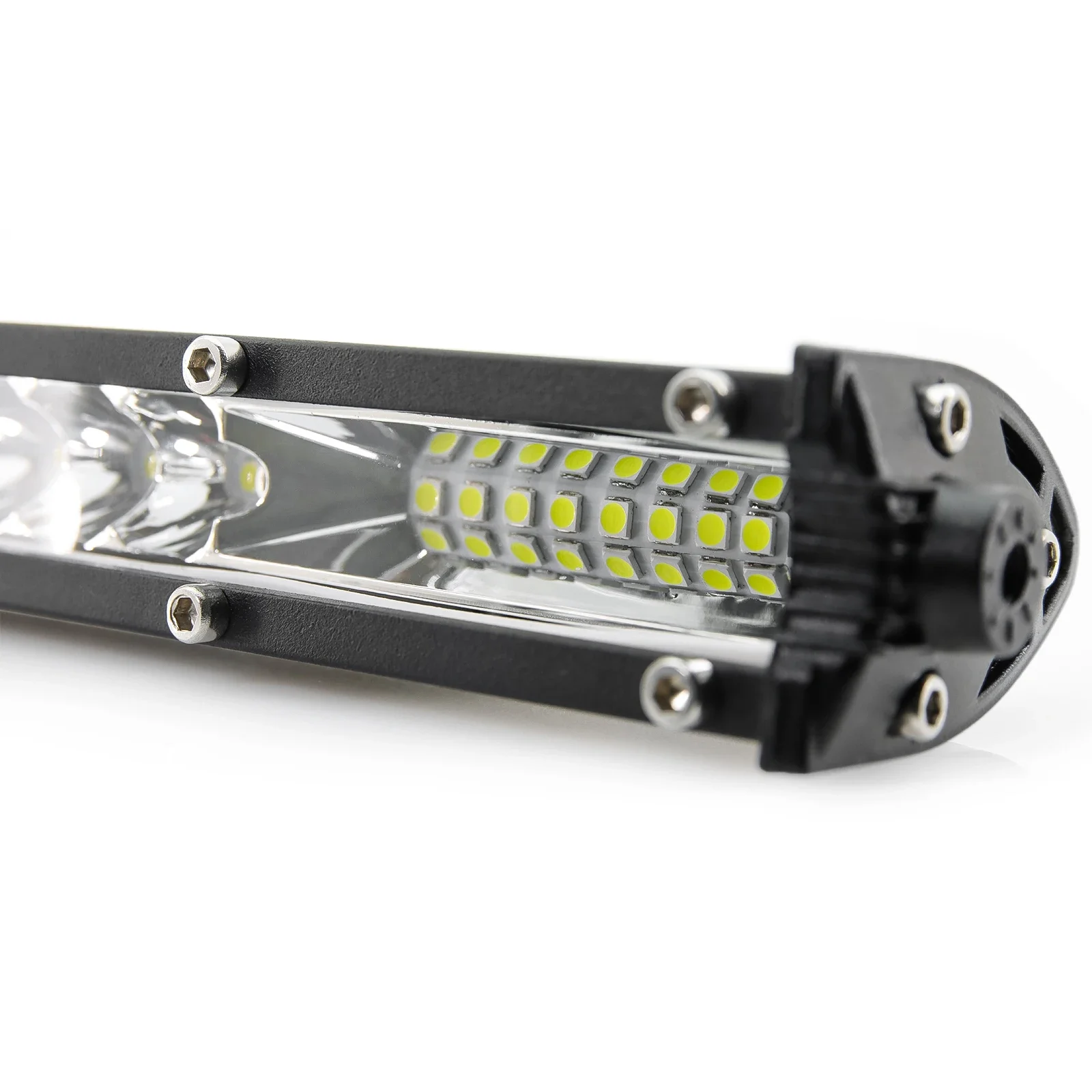 11 "21" LED LightBar/العمل ضوء سليم بقعة الفيضانات عمود إضاءة LED على الطرق الوعرة لسيارة 4x4 شاحنة ATV SUV قارب Lada Barra Lightbar 12V24V مخصص
