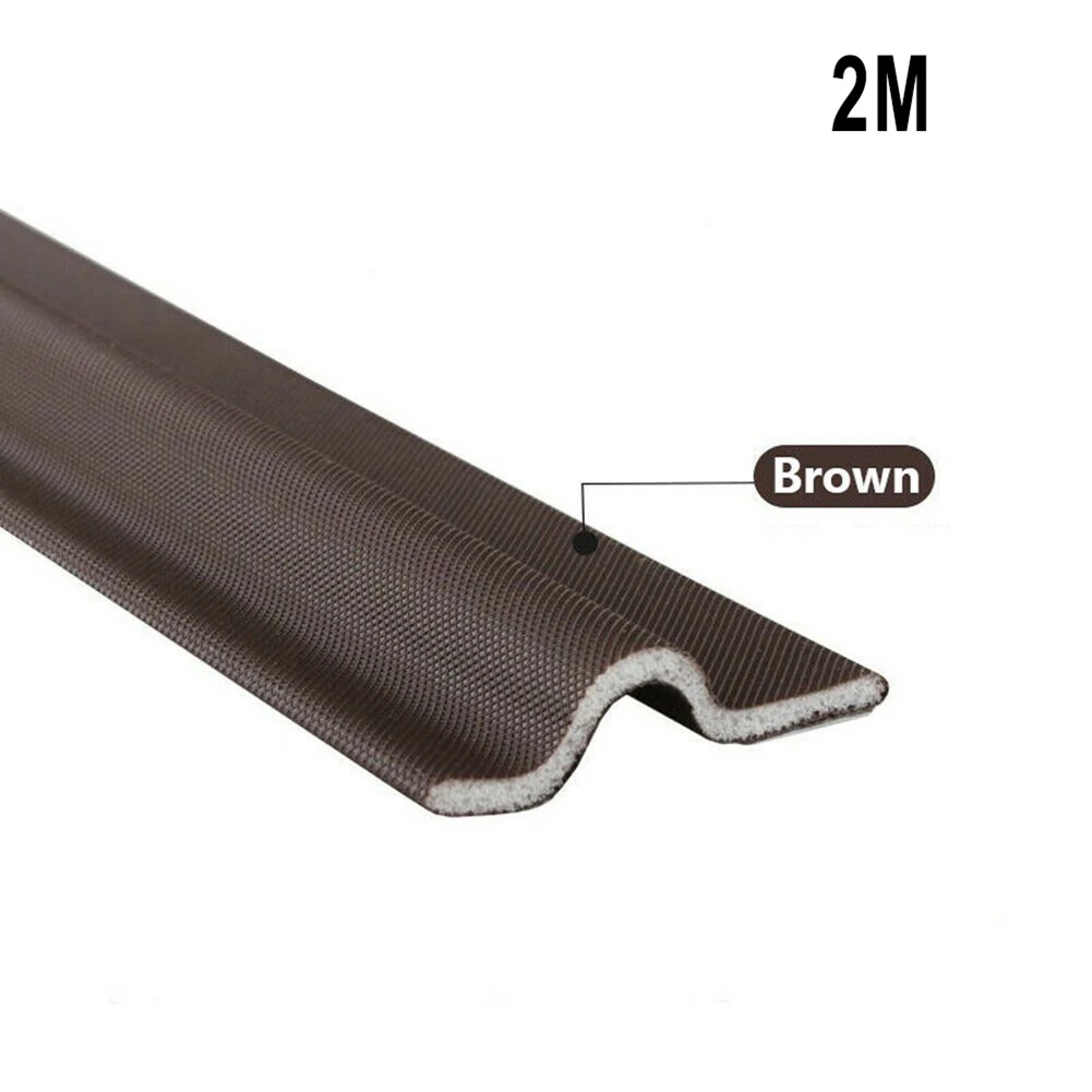 Tira de sellado de ventana, cinta de sellado meteorológico para puerta de PU de 2/4/8M, autoadhesiva para viento, agua, a prueba de polvo, Hardware para mejorar el hogar