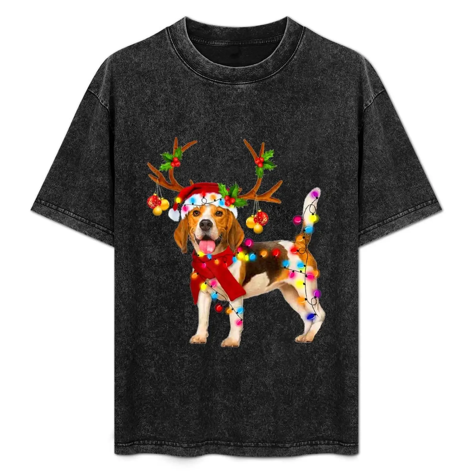 

Santa beagle dog gorgeous reindeer Light Christmas T-Shirt tops plus sizes cheap stuff for a boy fruit of the loom mens t shirts