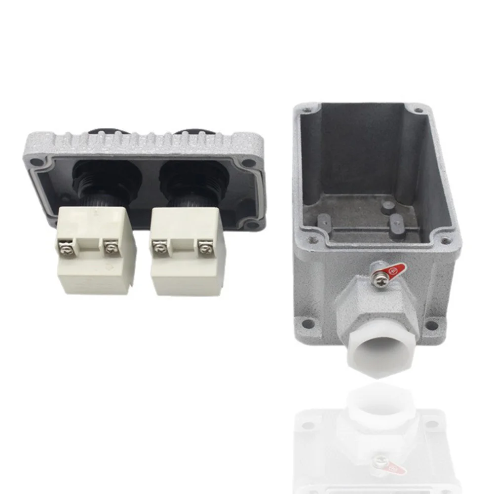 Explosion-Proof Pushbutton Switch Box 2-Button Start/Stop 220V/380V 10A IP65 IICT6 G3/4 Conduit Wall Mount For Industrial