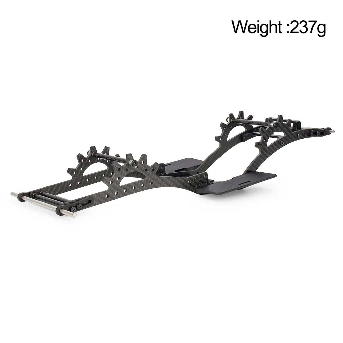 Kit de chasis LCG para 1/10 RC Crawlers SCX10 Capra Compatible con actualización de gravedad central baja de alto rendimiento