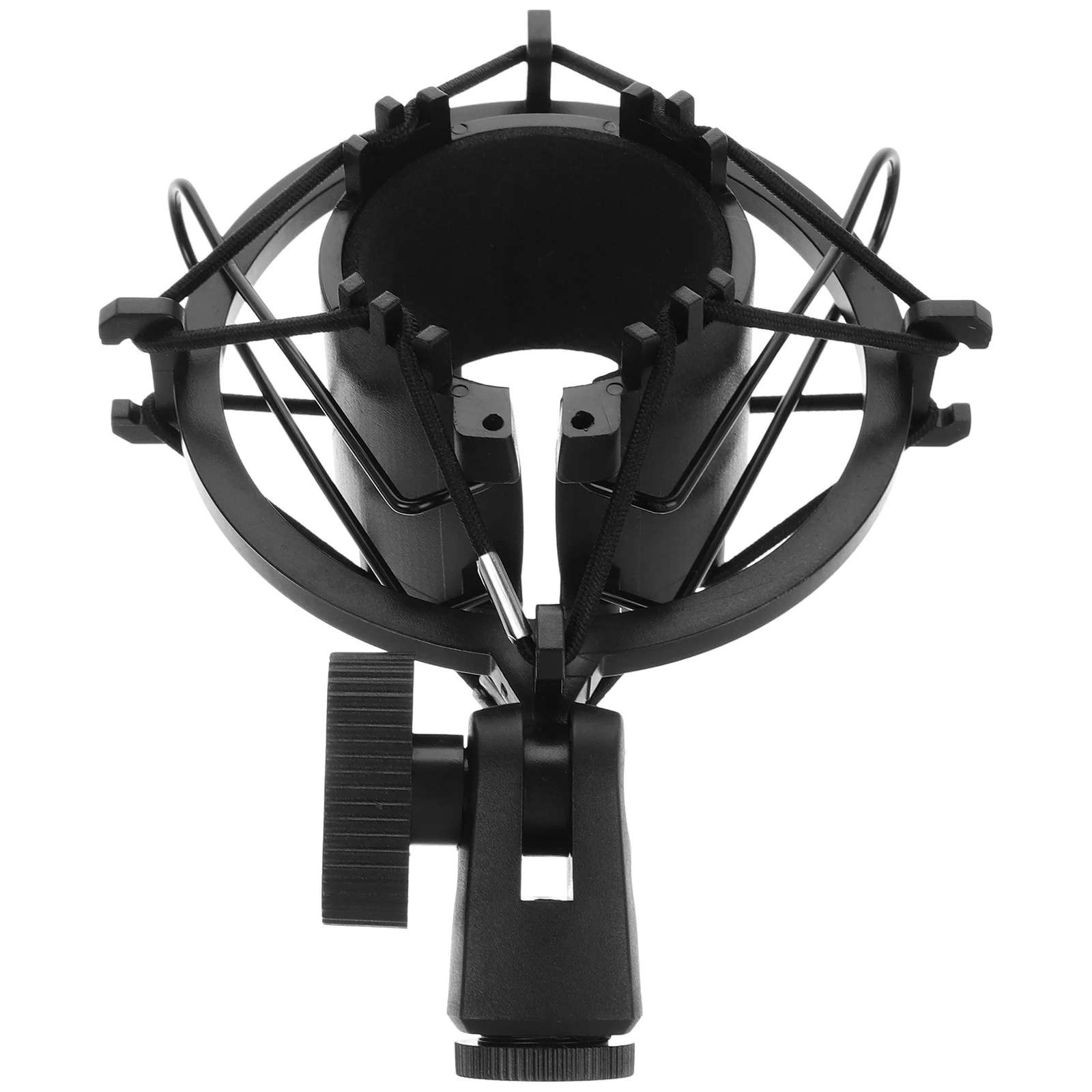 

Microphone Shock Mount Condenser Microphone Clip Black Metal Rack Mic Stand Holder Bracket Live Streaming Recording Broadcasting