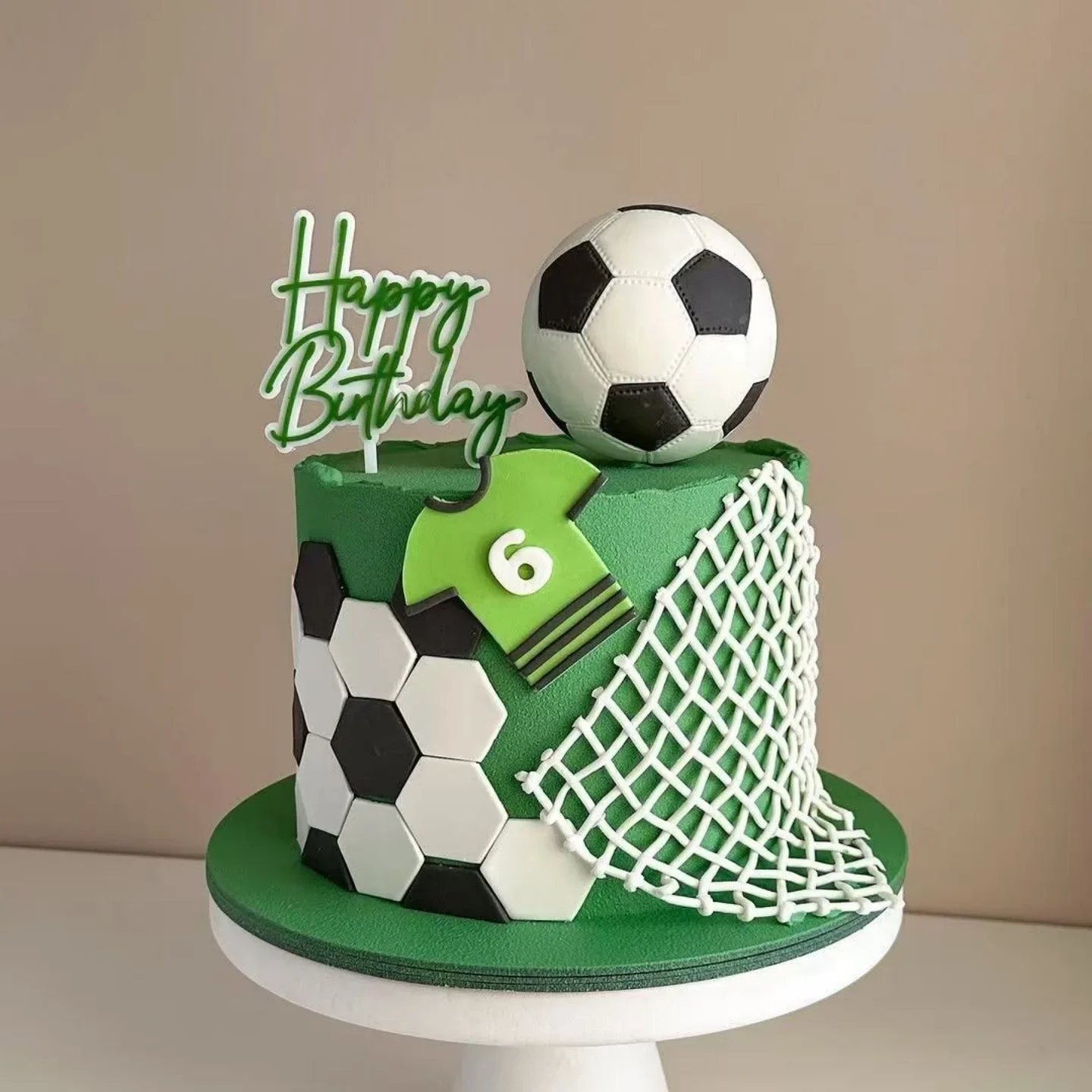 Décoration de gâteau de Football pour garçon, décor de poupée de joueur de Football pour fête d'anniversaire, thème sportif, fournitures de célébration pour enfants, décor de Cupcake