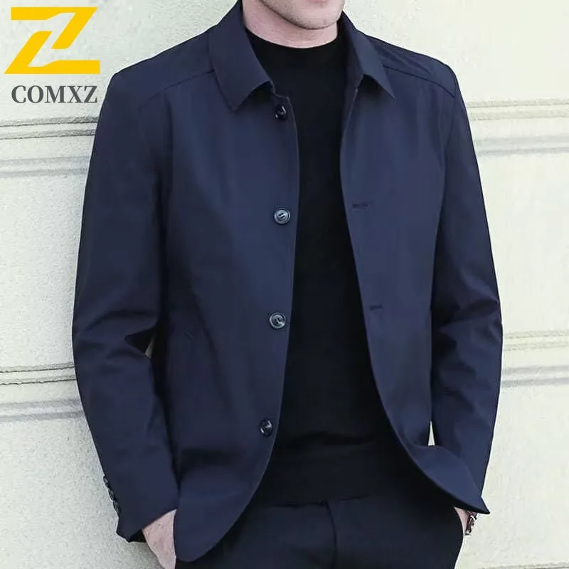 

Business Casual Jacket Men 2025 Lightw Luxurious Luxurious Outerwear Comfort Wear Resistant Spring Autumn Mens New Clothing