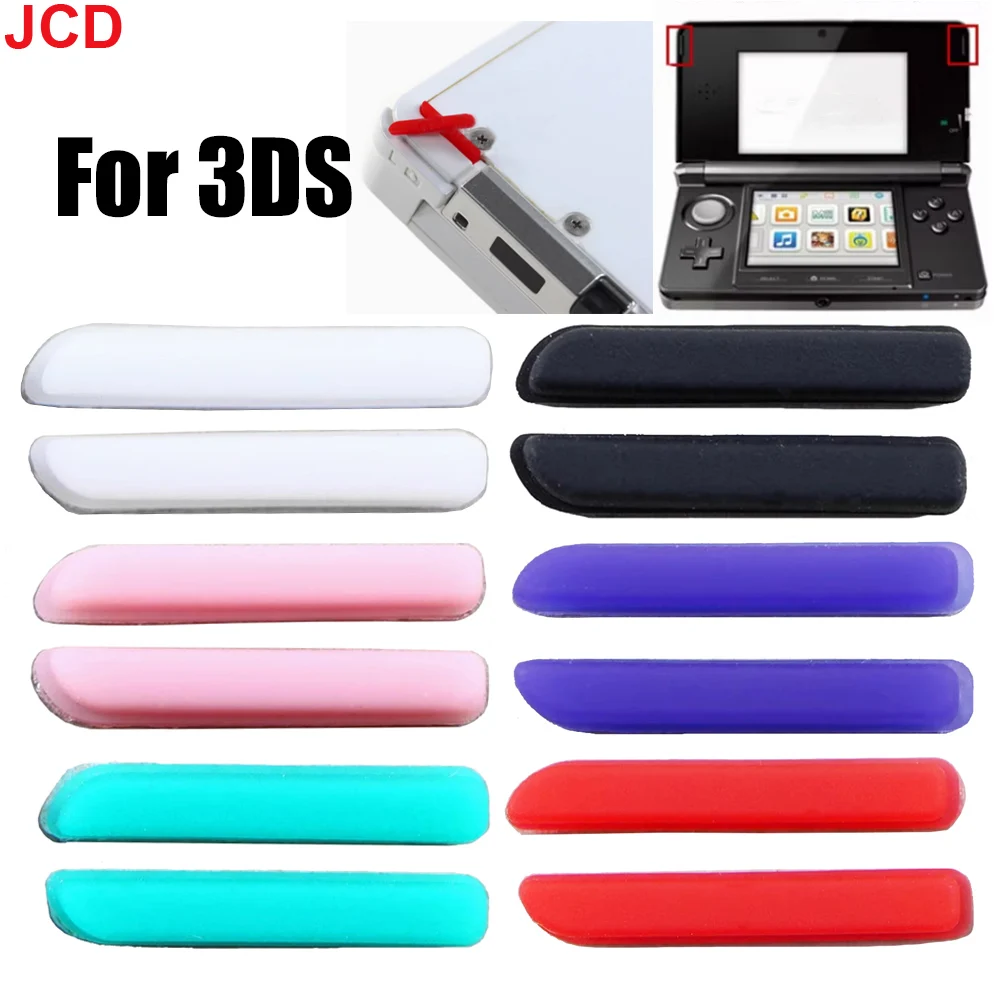 Jcd substituição almofada de silicone botão para console de jogos 3ds superior tela lcd frente borracha pés capa almofada peças reparo ﻿
