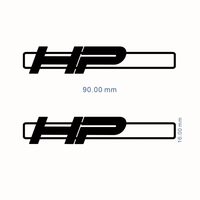 For BMW HP PERFORMANCE 1200 1250 Decals Stickers Decals Cutout Reflective High Quality 2X 90mm X 16mm