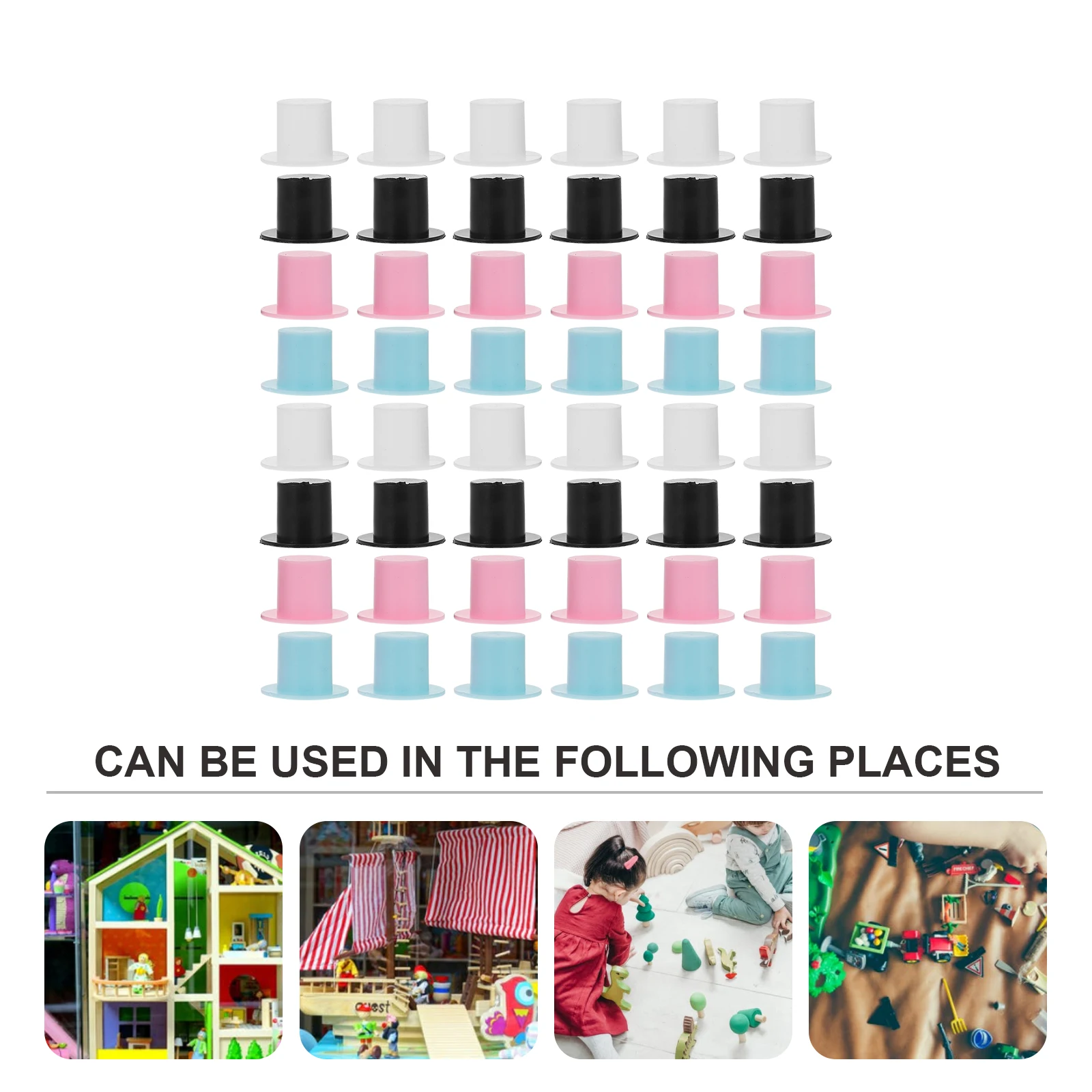 

100 шт. шляпа клоуна детские рождественские украшения вечерние пластиковые маленькие шапки для поделок