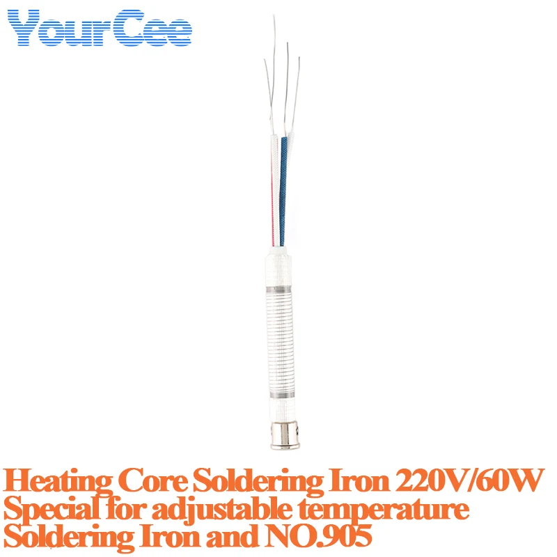 2pcs/1pc Heating core Element 220V 30/40/60W For Soldering Iron Replacement Welding Tool NO.503 NO.504 NO.506 NO.905 NO.907