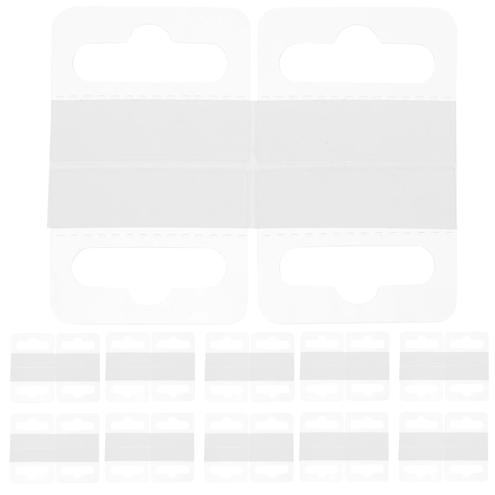 

200Pcs Plastic Hanging Tabs Adhesive Hanging Tags Merchandise Display Tags Retail Supplies retail display tab