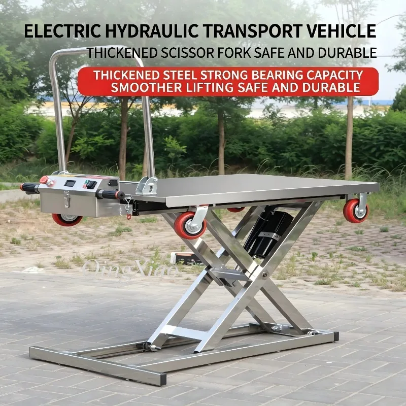 Compact Vehicle Attached Hydraulic Lifting Platform Multifunctional Cart Factory Warehouse Light Cargo Lifting Handling Demands