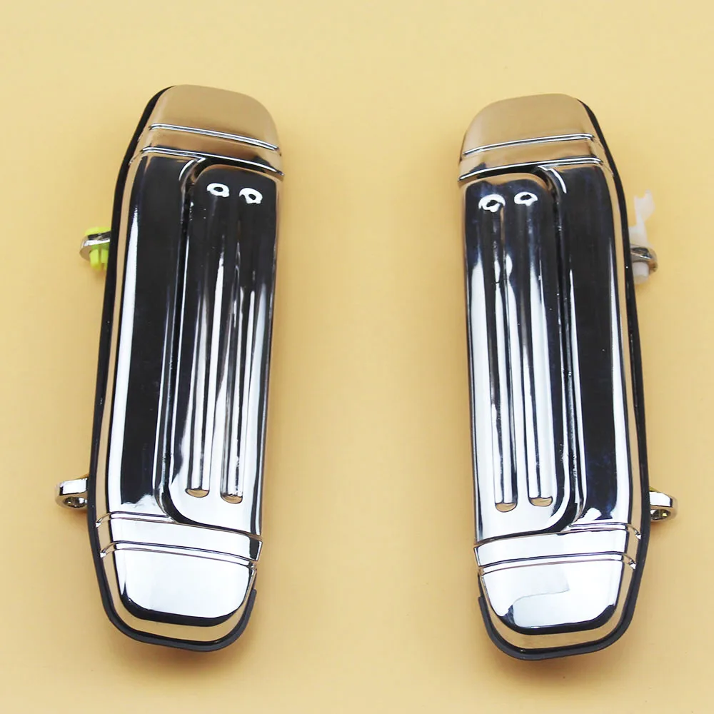 2PCS Chrome Front  Door Handle Stainless Steel for Mitsubishi Montero Pajero V31 V32 V33 1992-2000 MR156875  MR156876