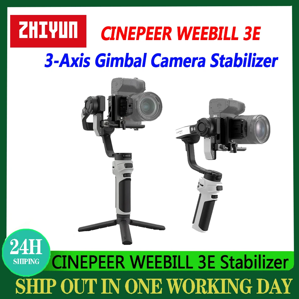 ZHIYUN CINEPEER WEEBILL 3E 3-Axis Gimbal Camera Stabilizer With Blutooth Control For DSLR Mirrorless Cameras Stabilizer