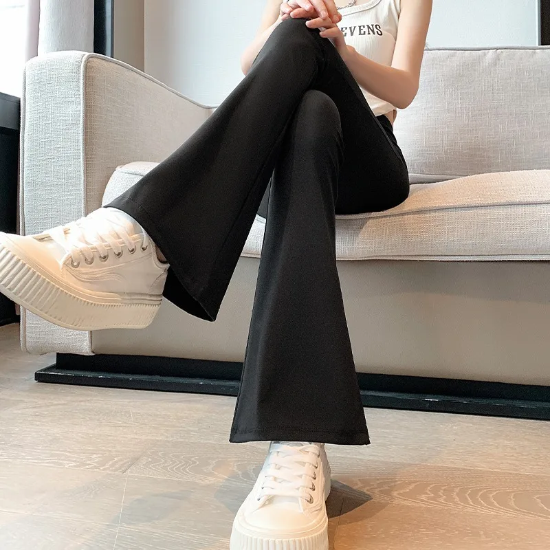 سراويل نسائية مفتوحة المنشعب سحب قليلاً سمك القرش عالي الخصر مكبر صوت كبير الحجم سراويل يوجا خارجية للسيدات ممتدة