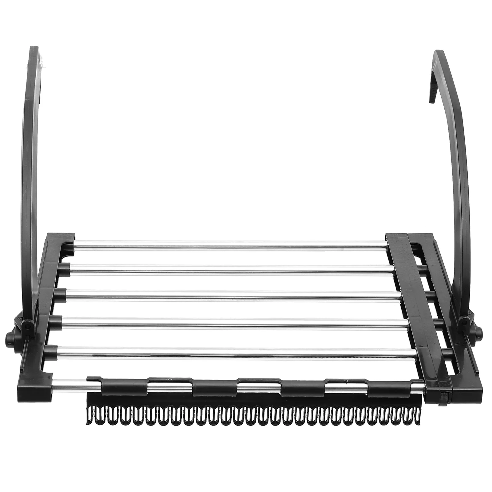 

Retractable Stainless Steel Clothes Folding Windproof Balcony Laundry -Saving Towel Socks Hanger For Windowsill