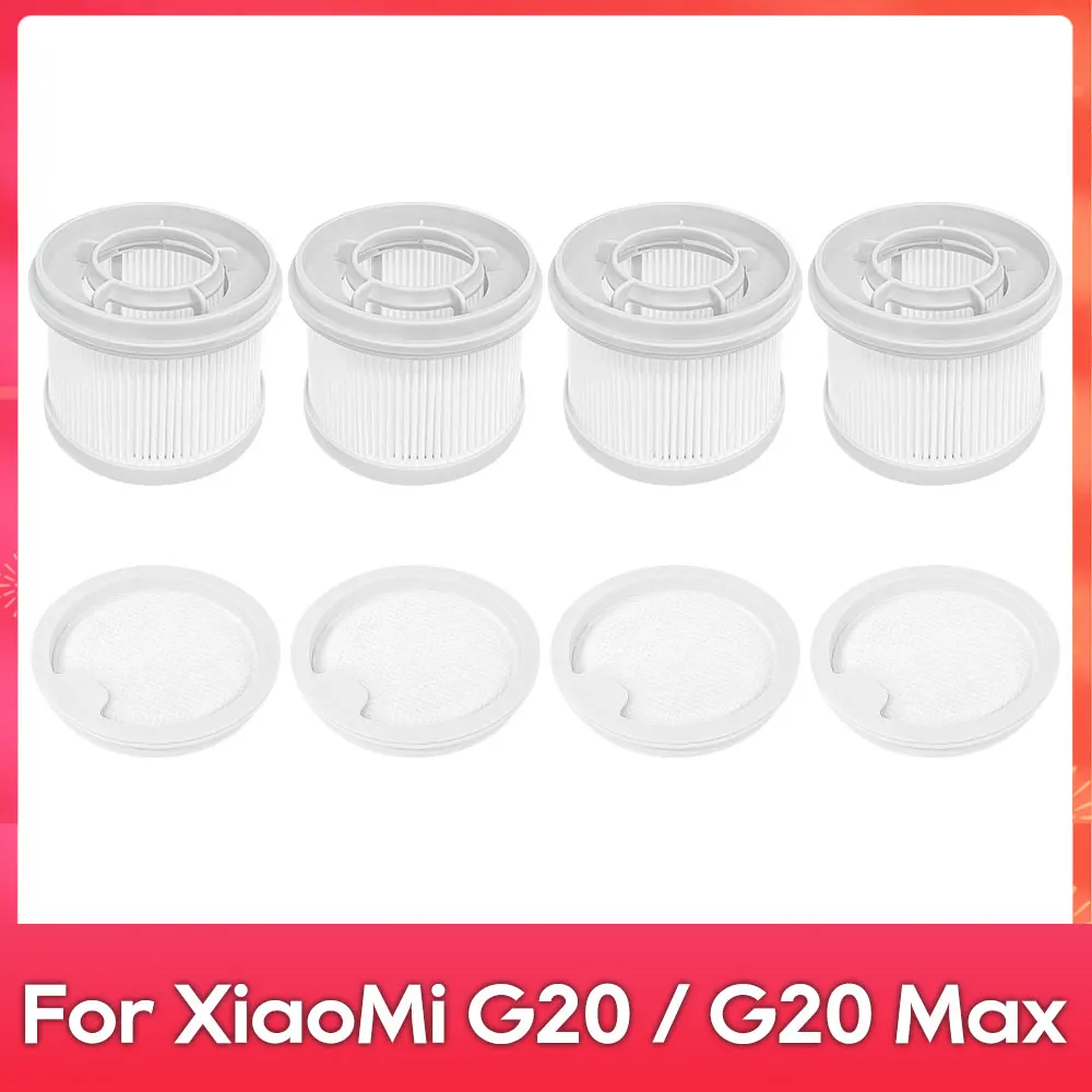 متوافق مع ( Xiaomi Vacuum Cleaner G20 / G20 Max ) قطع غيار المكنسة الكهربائية فلتر أولي فلتر لاحق فلاتر HEPA بديلة ملحقات