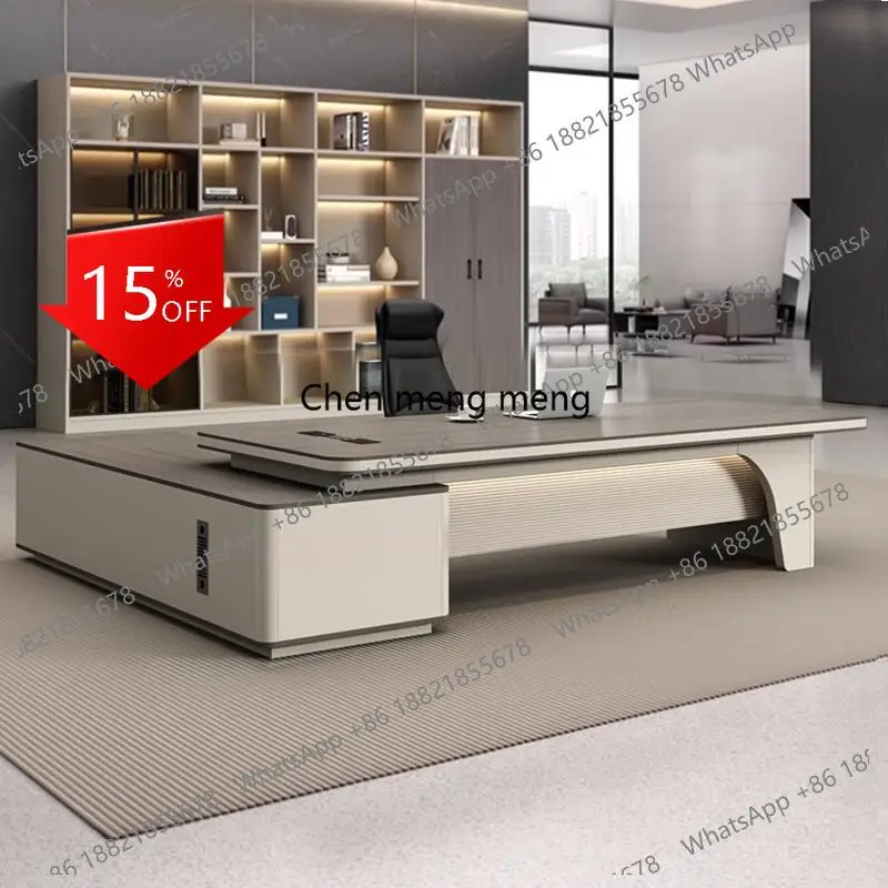 A139 Boss Storage Office Desk Modern Minimalist Design Filing Cabinets Work Accessories Desks European Bureau Meuble Furniture