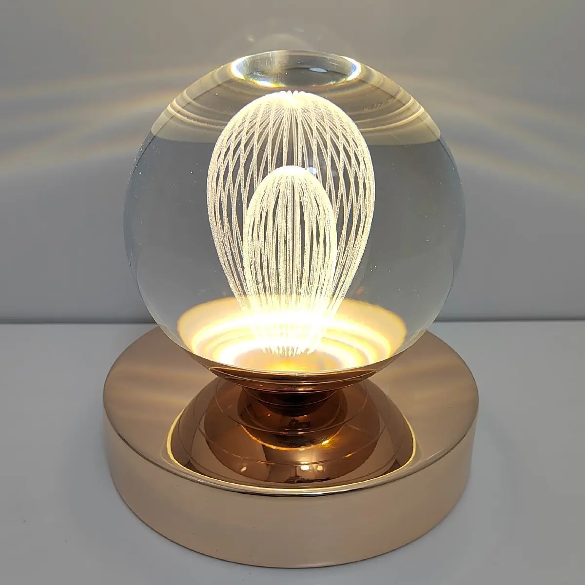 

Desk lamp bedroom bedside lamp touch sensitive desk lamp light luxury romantic luxury crystal ball