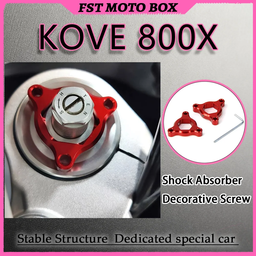 FOR KOVE 800X Special CNC Aluminum Shock Absorber Front Shock Adjustment Screw Dustproof Rust-Proof Damping Regulator Decorative