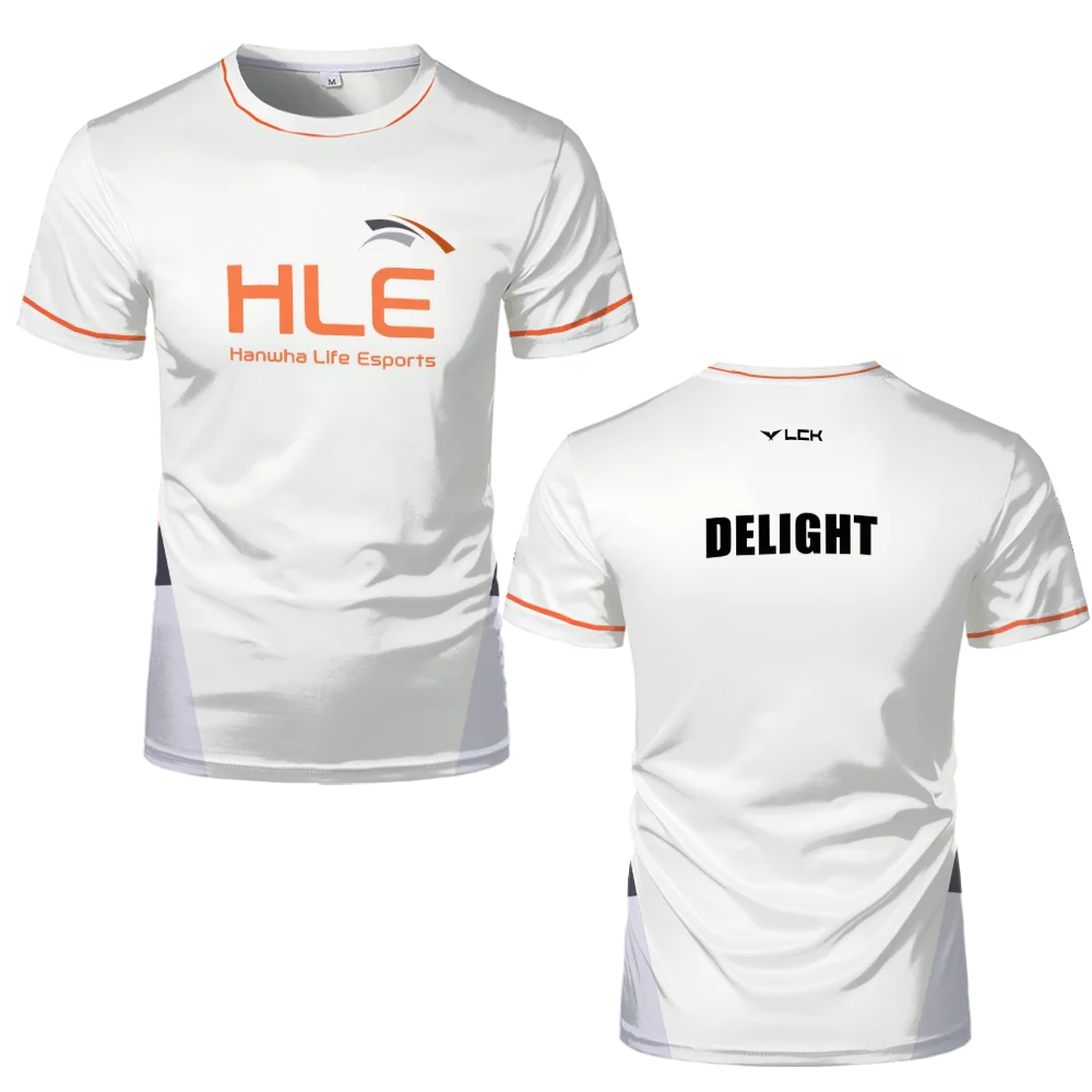 2024 New HLE White Black Uniform T-shirt League Of Legends Esports Games Jersey T Shirt Sports Contest Viper Team Men Tops Tees