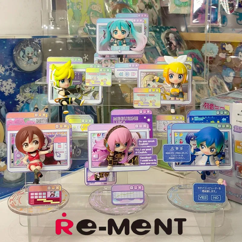 

Re-Ment Hatsune Miku WINDOW FIGURE Collection Genuine Blind Box Mini Figure Set Kawaii Action Megurine Luka Vocaloid Collection