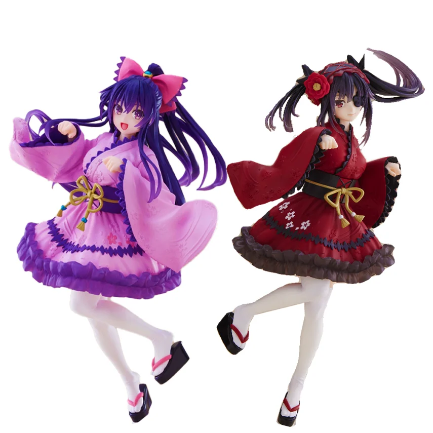 

Judai Original Taito Coreful Anime Date A Live Tokisaki Kurumi Yatogami Tohka Japanese Goth PVC Action Figure Model Toys