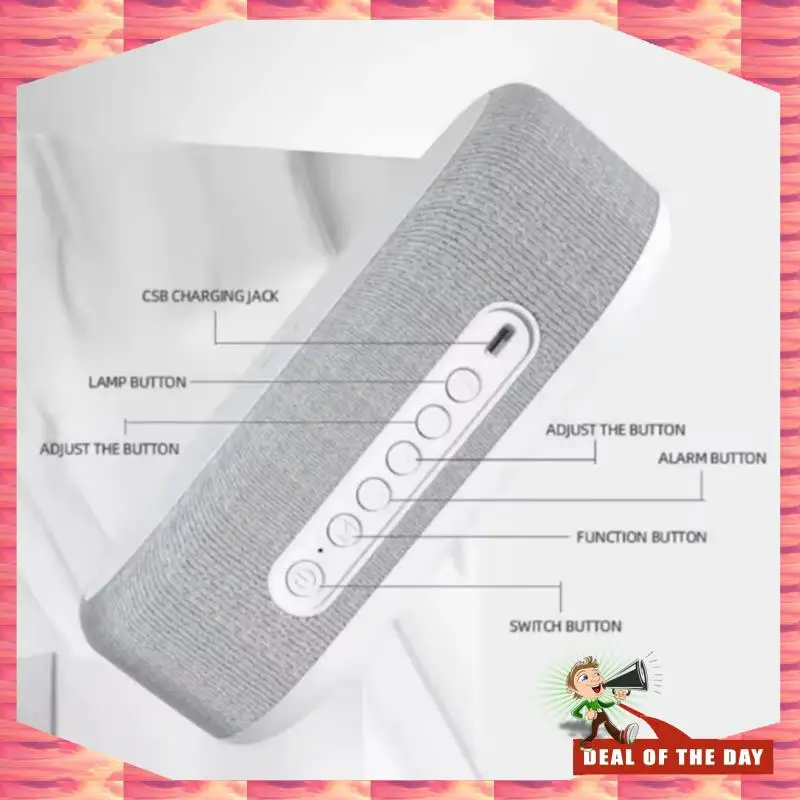 

24-часовая доставка, беспроводное зарядное устройство, телефонная сигнализация, лампа для спальни, ночник, настольные часы, термометр для Iphone, быстрая зарядка Do