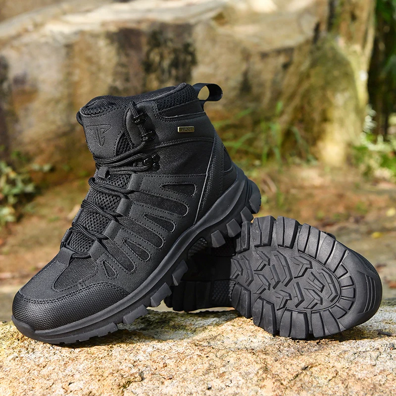 

Мужская уличная походная обувь, новая тренировочная противоскользящая устойчивая удобная спортивная обувь больших размеров, дорожные альпинистские ботинки для кемпинга