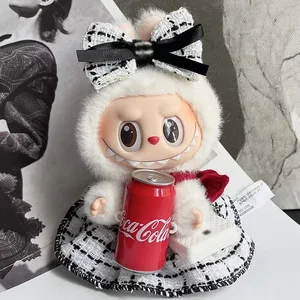 Labubu Coca Cola سلسلة فساتين جميلة وملابس أزياء واقي درع شفاف Labubu حقيبة تخزين شفافة أفضل 10 مبيعات لمحفظة كوكا - رقم 7