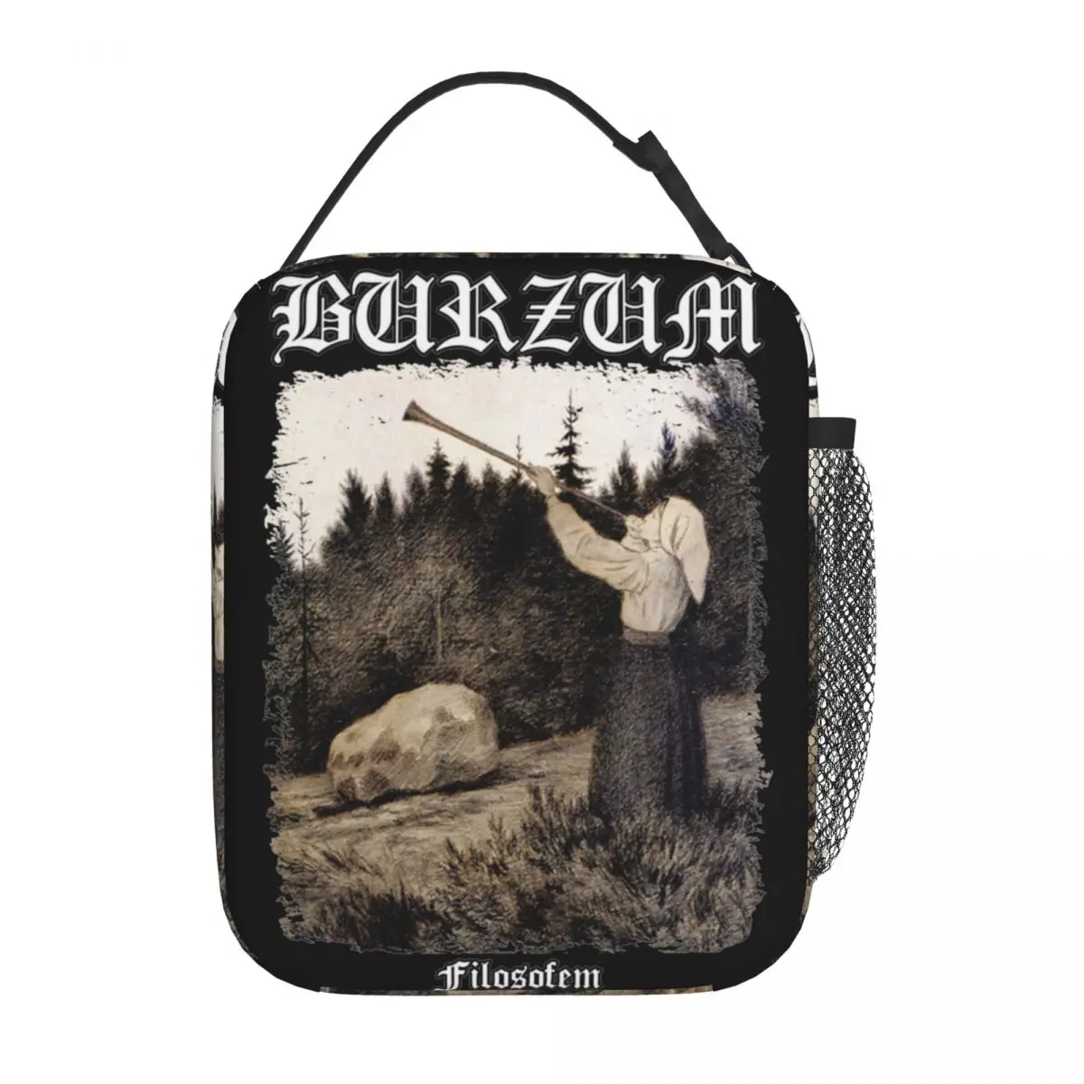 Burzum Filosofem Product Insulated Lunch Tote Bag School Storage Food Box Portable All Season Cooler Thermal Lunch Box