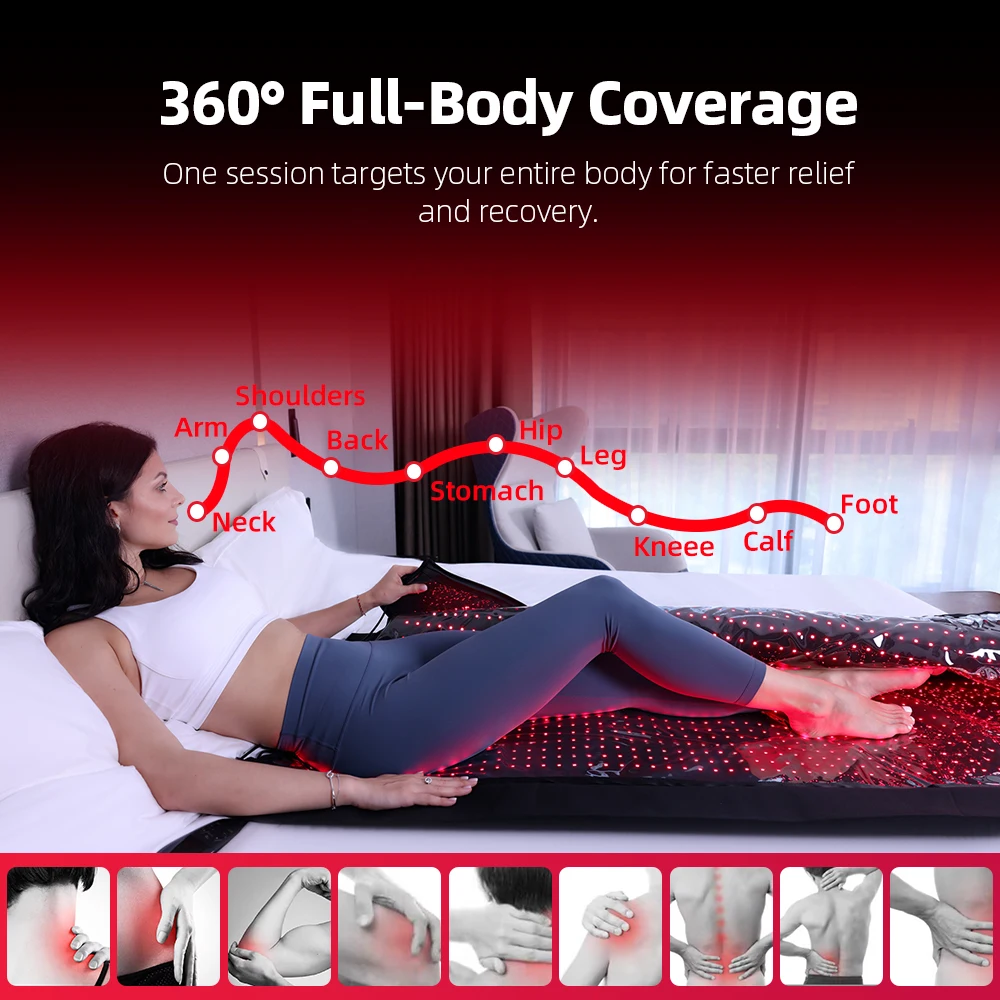 เตียงบำบัดด้วยแสงอินฟราเรดใกล้ - Led Light Therapy Bed Full Body บทวิจารณ์และราคา