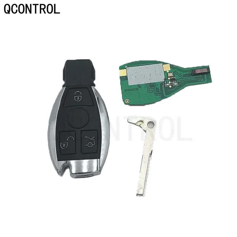 QCONTROL 3 Buttons Smart Remote Key for Mercedes Benz Year 2000+ Supports Original NEC and BGA 315MHz or 433.92MHz