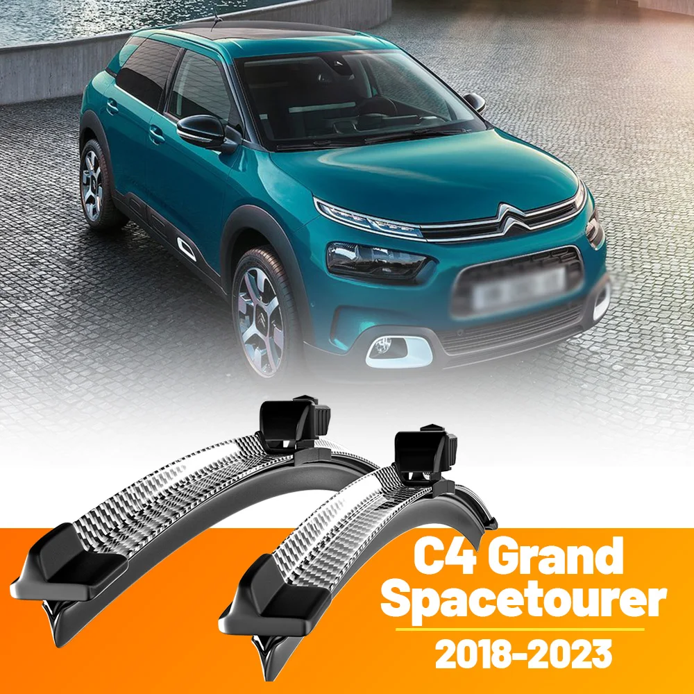 Limpiaparabrisas delantero de fibra de carbono, limpiaparabrisas para Citroen C4 Grand Spacetourer 2018-2023 2019 2020 2021 2022, 2 uds.