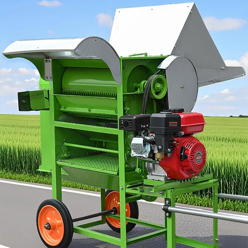 Multifunctional Three-Drum Thresher with 3-Stage Air Separation Thresher for Rice, Rapeseed, Wheat, Sorghum(Customized)