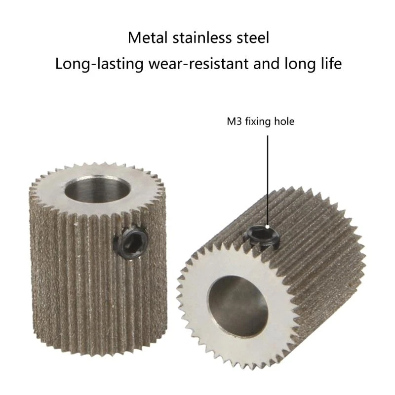F68C Upgraded Extruder Extrusion Stainless Steel Gear MK8 Wheel for Ender3