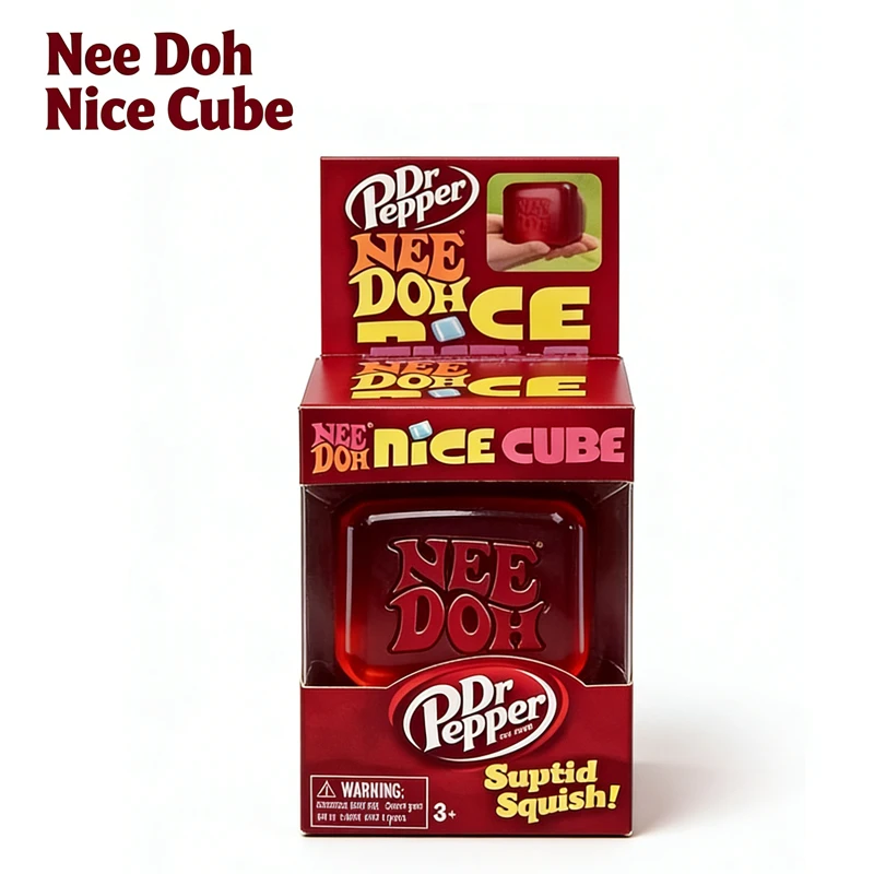 

2026 New Schylling Needoh Nice Sensory Squeezing Toy Cube for Stress relief and Fingertip Release Toy for Pinching and Playing