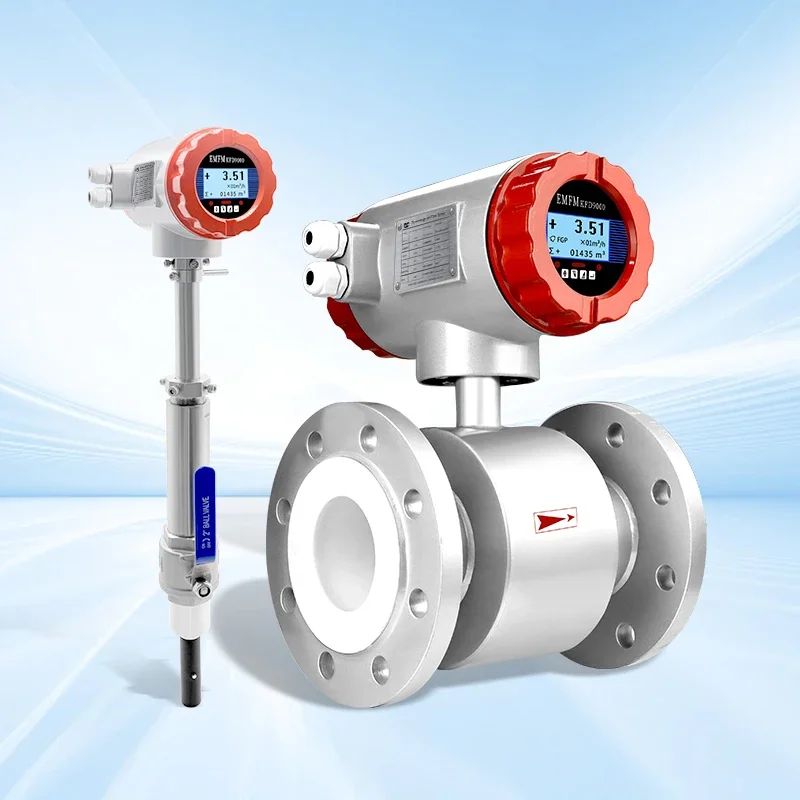 

2026 High Precision Electromagnetic Flow Meter for Water Sewage Slurry DN50 DN80 DN200 Magnetic Flow Meter