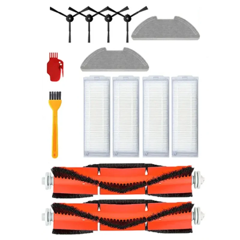 

Запасные части для робота-пылесоса Xiaomi Mi Robot Vacuum-Mop 2 Pro/Lite MJST1SHW MJSTL: фильтр, салфетка для влажной уборки, основная и боковые щетки